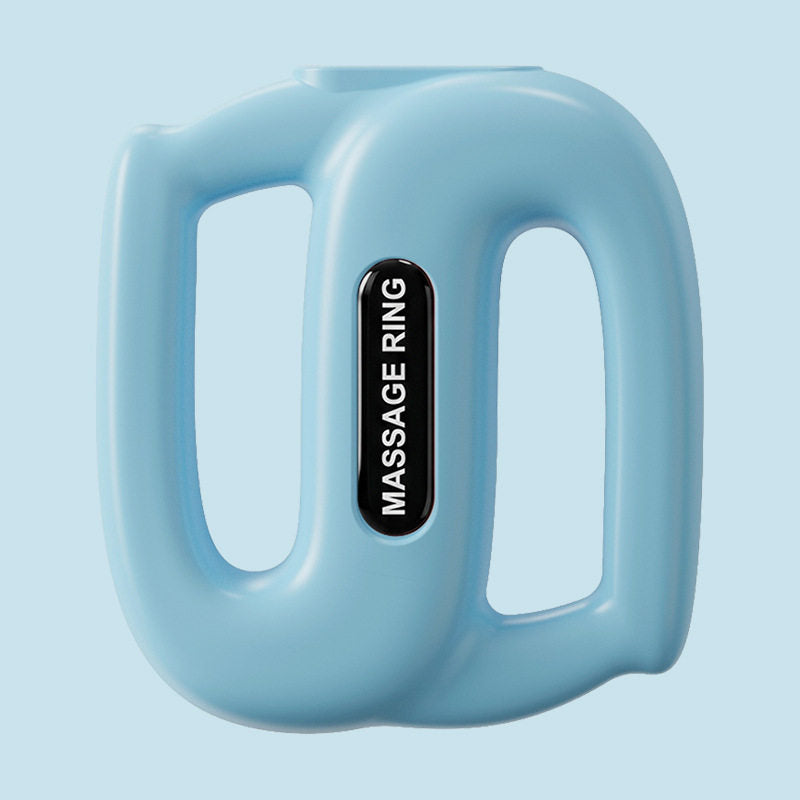 Relaxing with the FlexRing hands-free massager