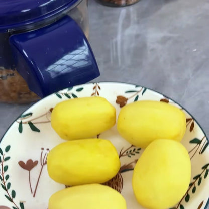 Peeled potatoes after SpinPeel — real result